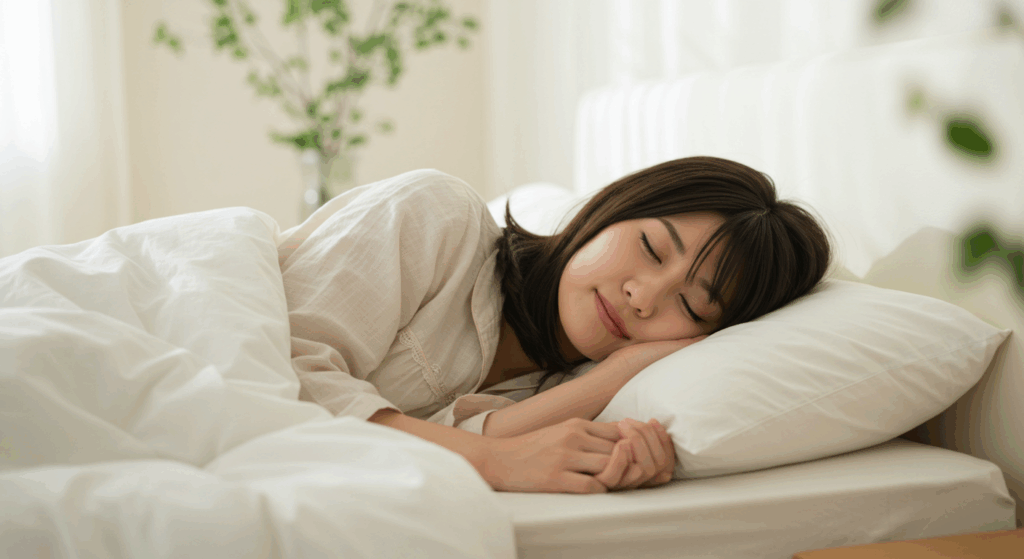 眠っている女性