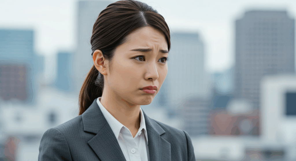 悩んでいる人