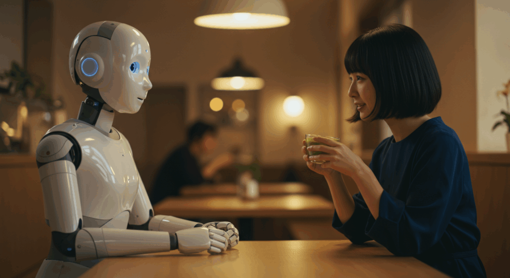 ロボットと女性