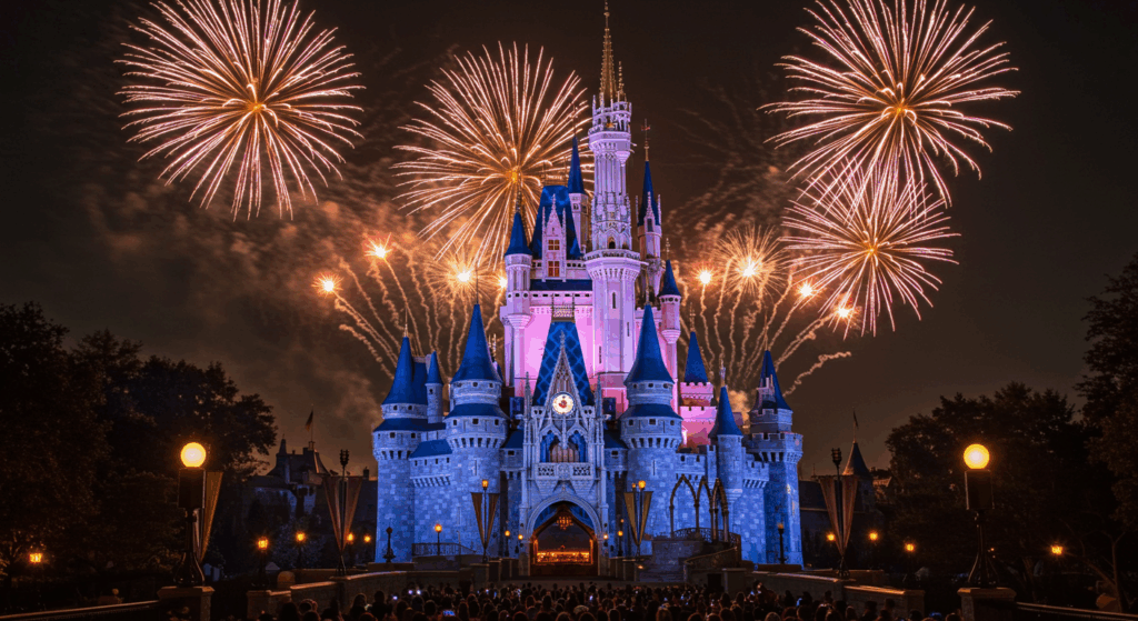 ディズニーランドの花火