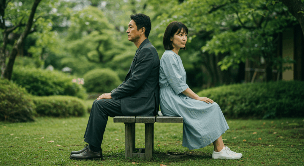 中年の男女