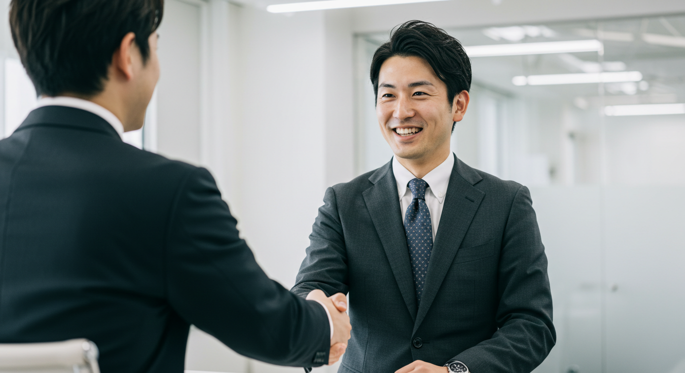 握手するビジネスマン