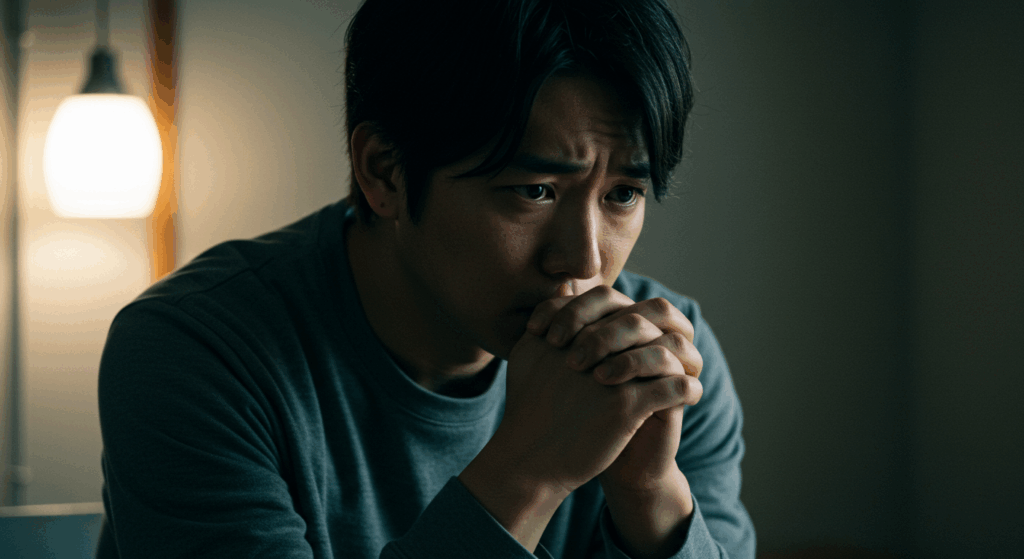 不安な男性