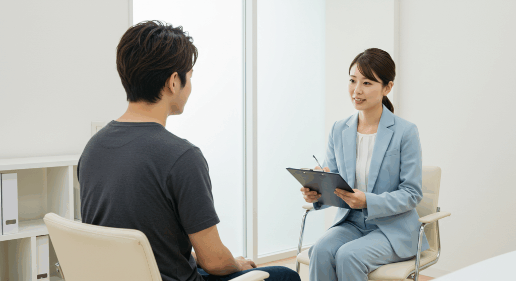 心理検査の様子