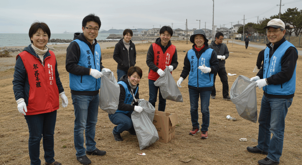 ボランティアをする人