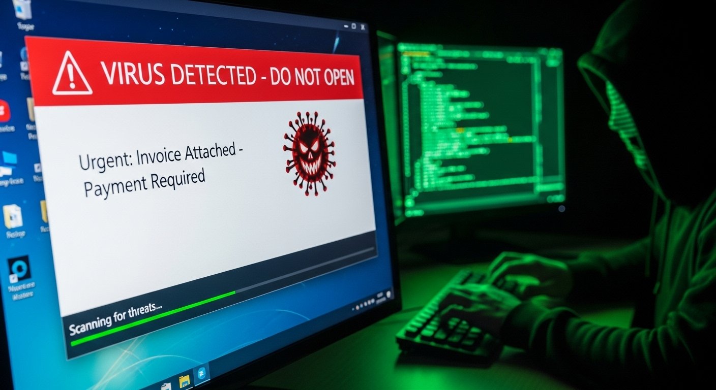 パソコンのメールがウィルスにかかった