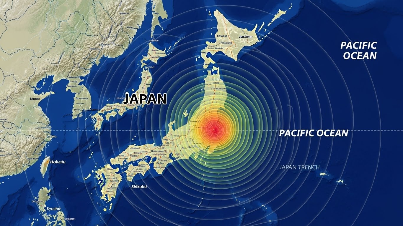日本列島と地震
