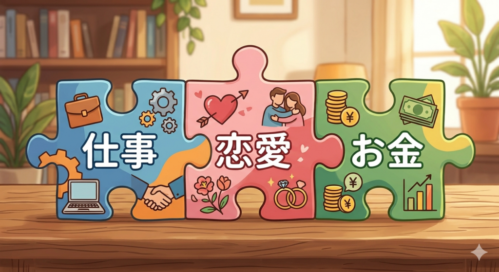 仕事・恋愛・お金のパズルのピース