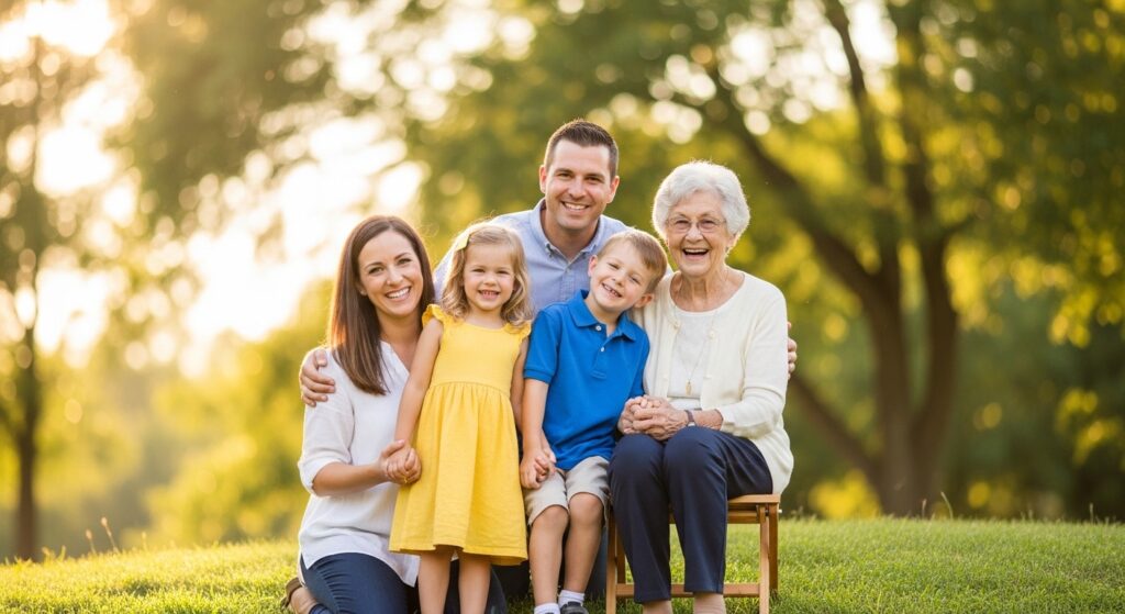 家族の集合写真