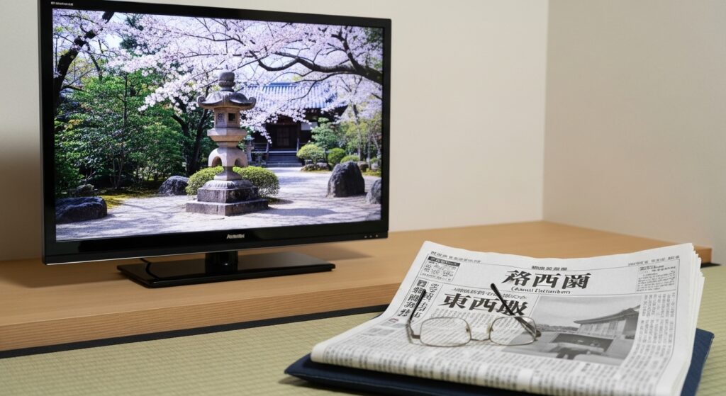 テレビと新聞
