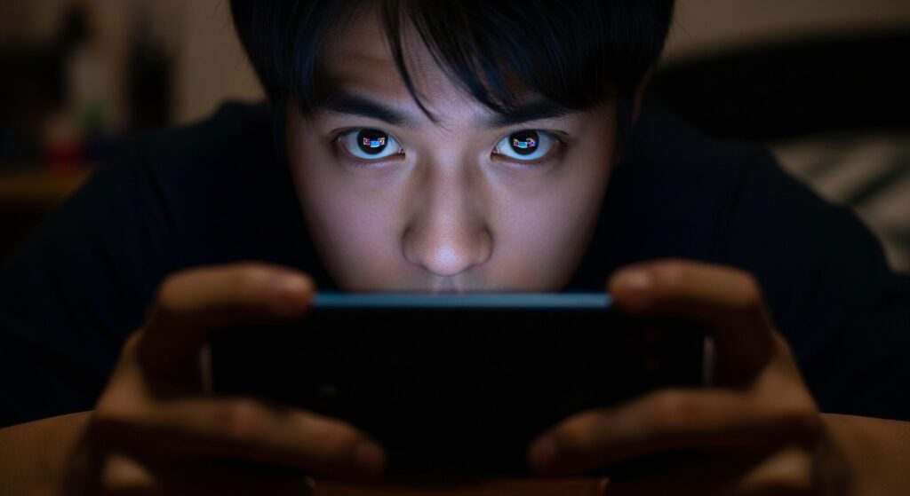 ゲームをしている人