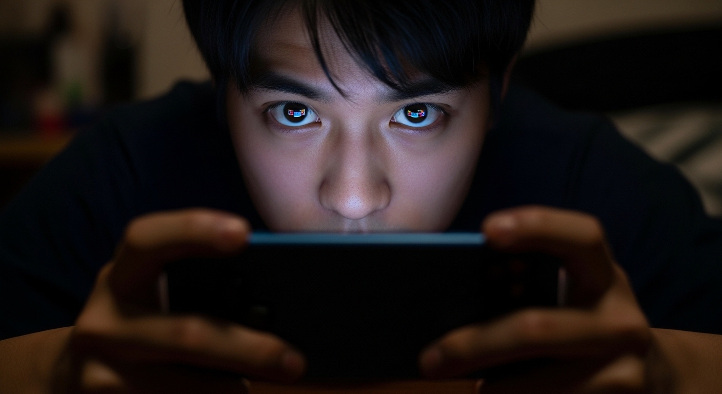 スマホをする人