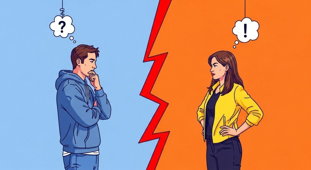 二人の間の境界線