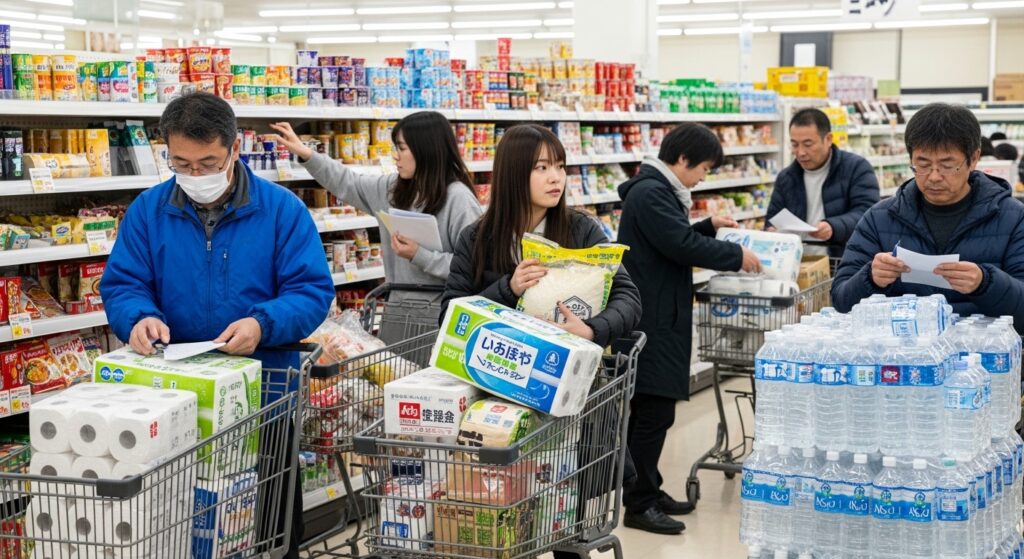 買いだめをする人