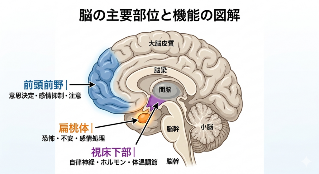 脳イメージ・偏桃体