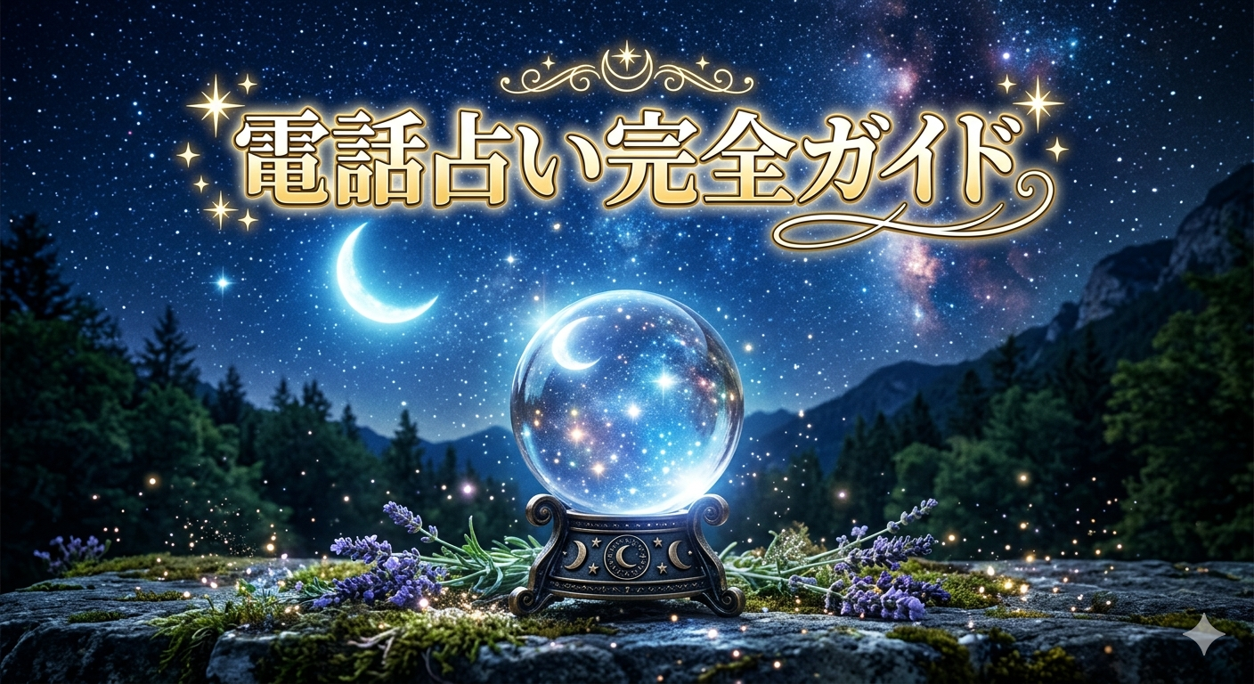 夜空の星・月・水晶球