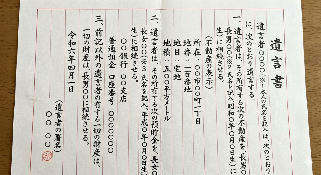 遺言書