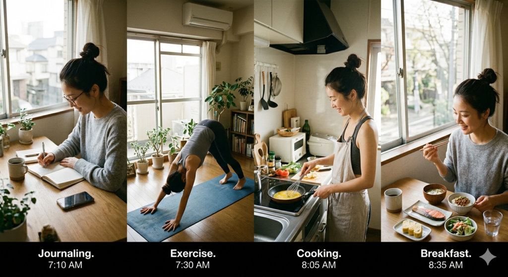 朝のルーティーン