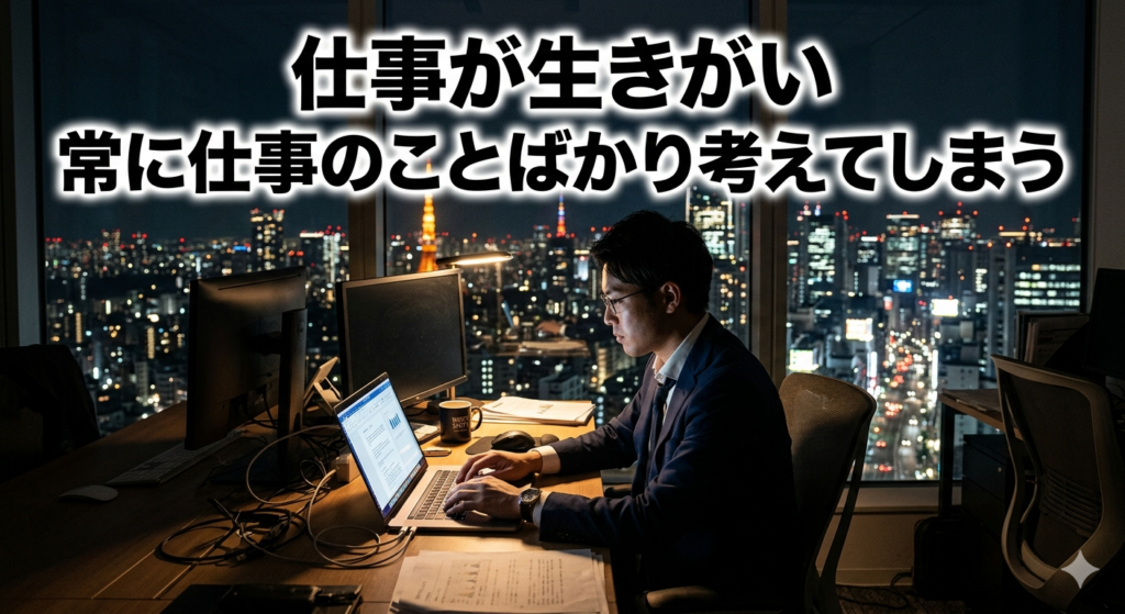 仕事に熱中する人