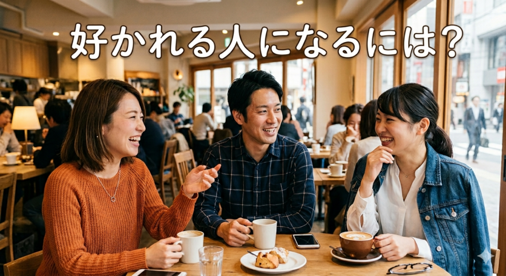 男女で談笑している