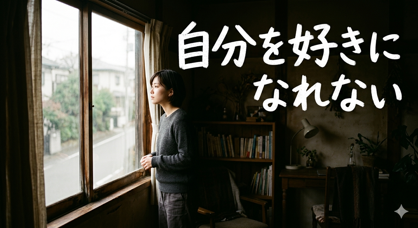 窓の外を見る女性