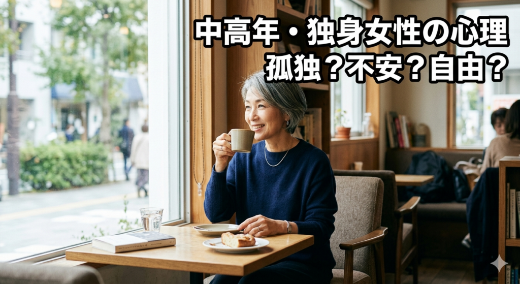 カフェの中年女性