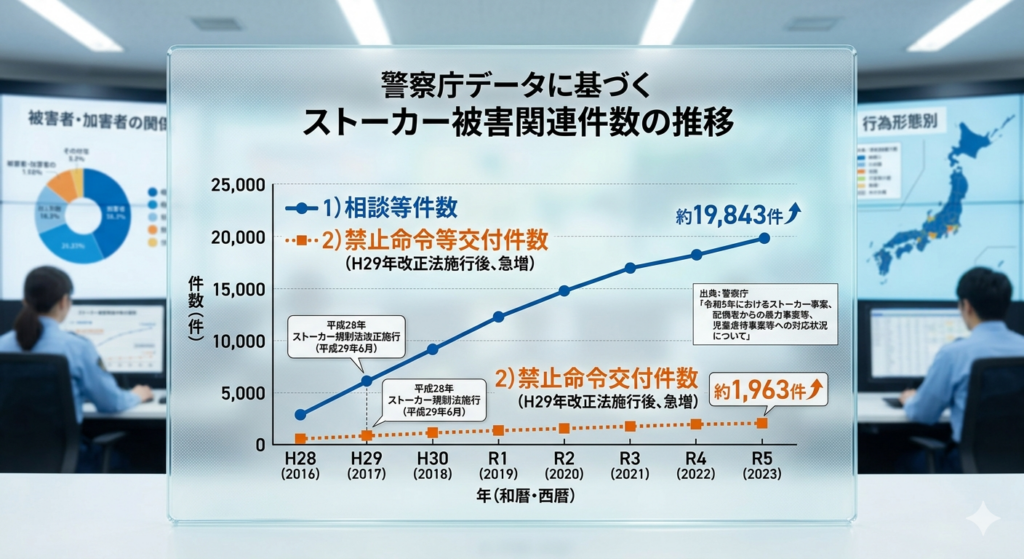 ストーカー犯罪件数