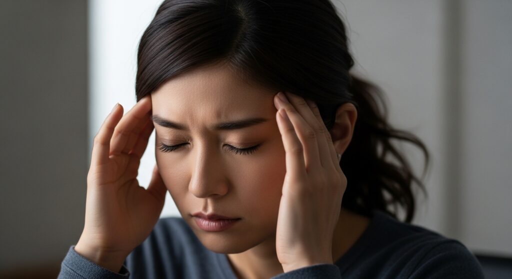 イライラする女性