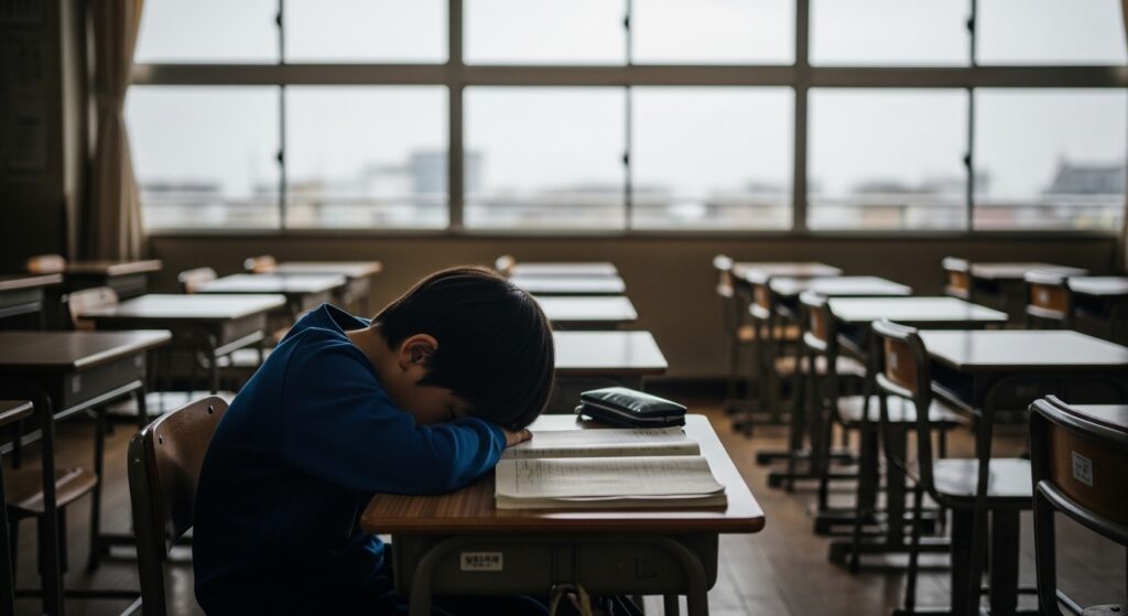 ふさぎこむ子供