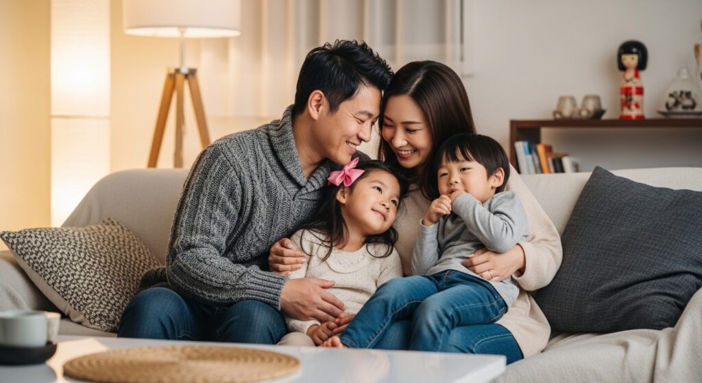 子どもに寄り添う親