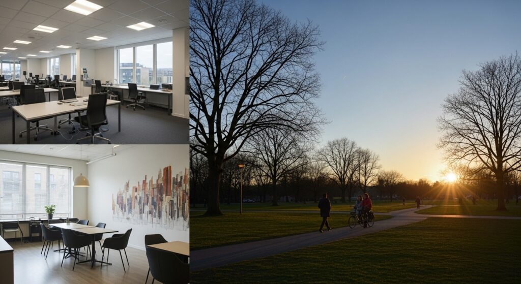 オフィス・カフェ・公園