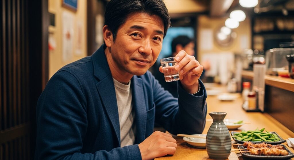 酒を飲む人