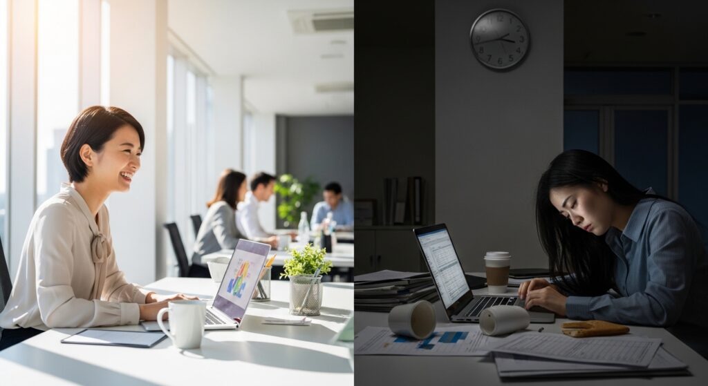 仕事をしている人