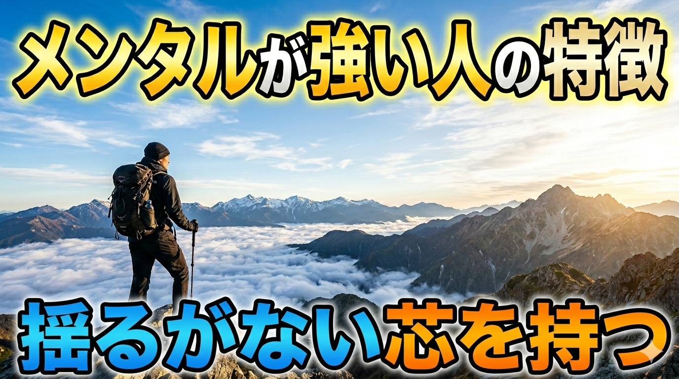 山頂に立つ人