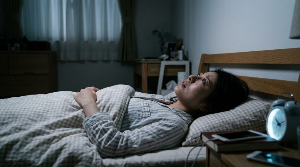 眠れない人