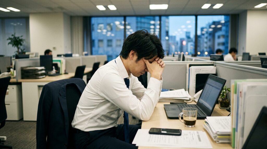 職場で悩んでいる人