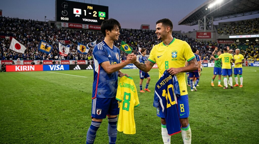 サッカーユニフォームの交換