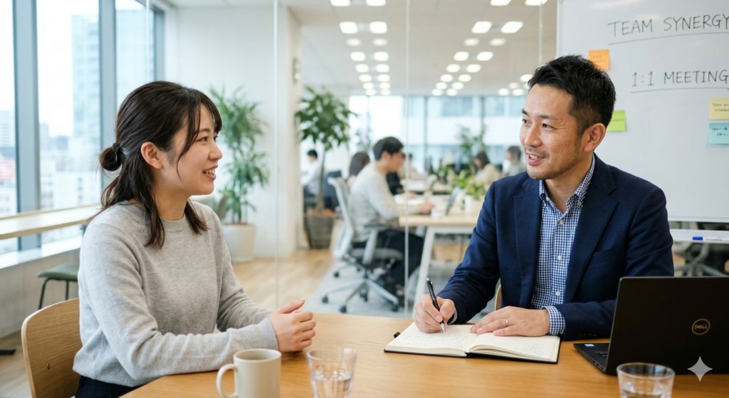 男女が話している