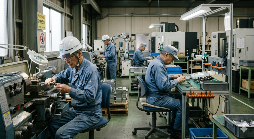 日本の工場現場