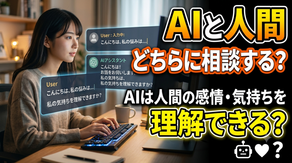 AIと会話する人