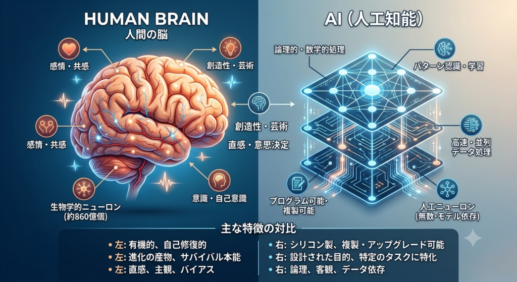 人間の脳とAI
