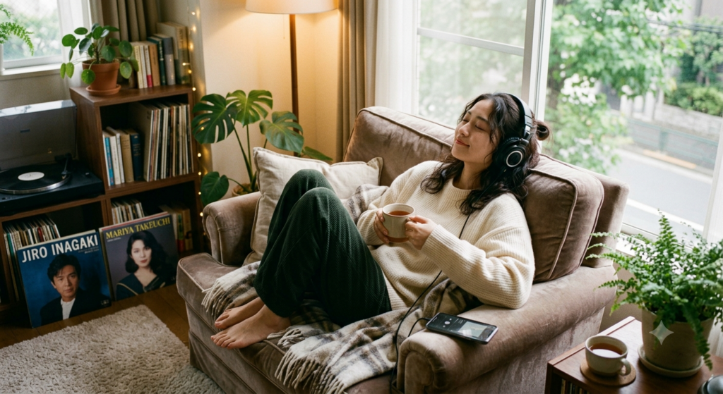 音楽を聴く人