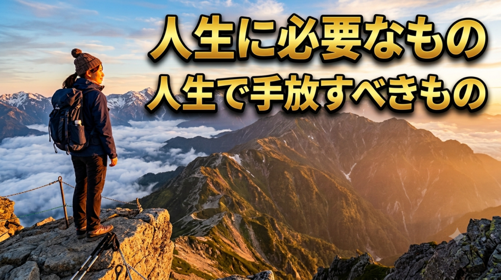 山の頂上にいる人