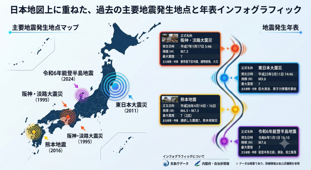 過去の地震