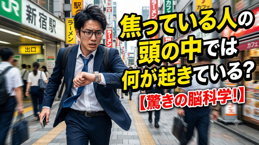 焦っている人