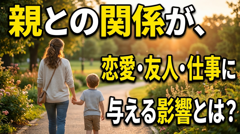 親子の後ろ姿