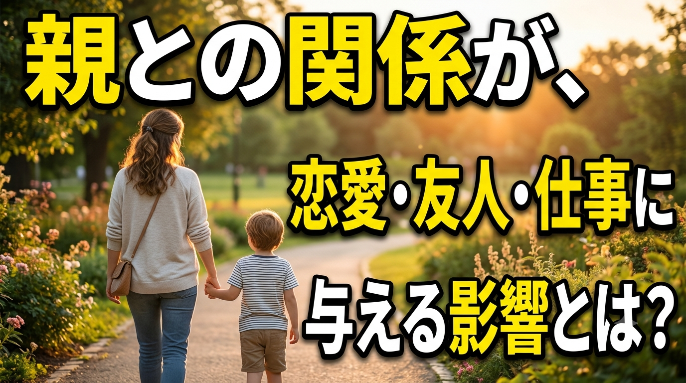 親子の後ろ姿