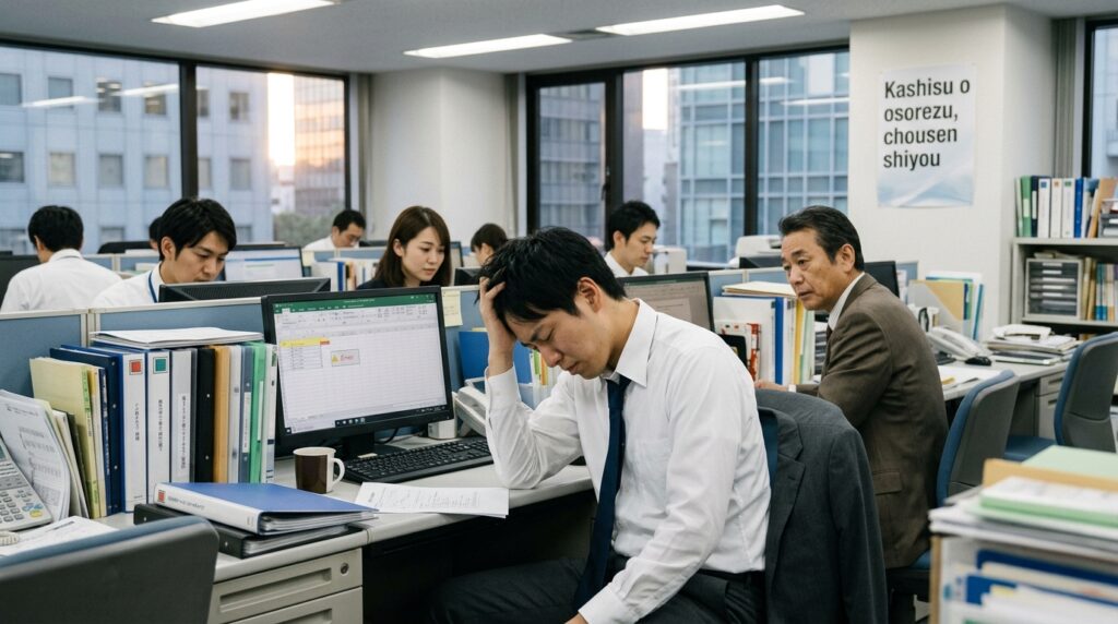 落ち込む人