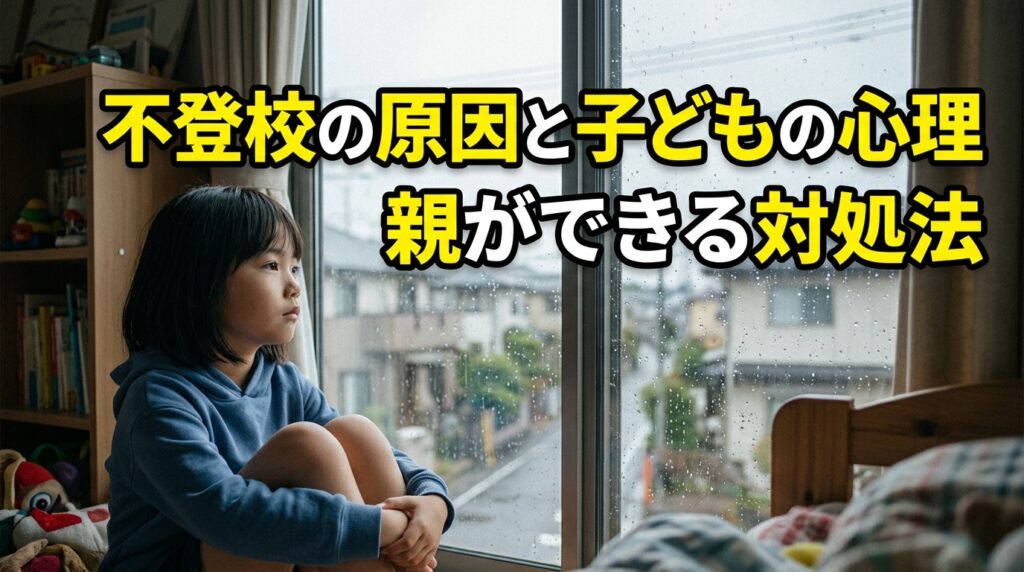 窓から外を見る子ども