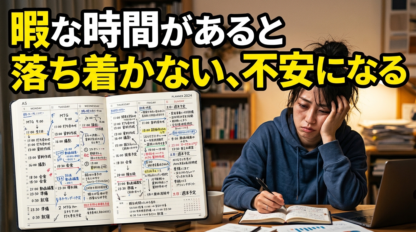 予定を詰め込む人
